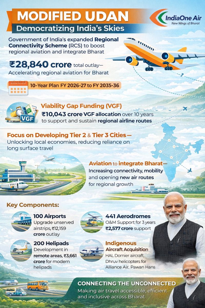 Modified Udan Modified UDAN: Enabling Regional Airlines To Power India’s Next ...
